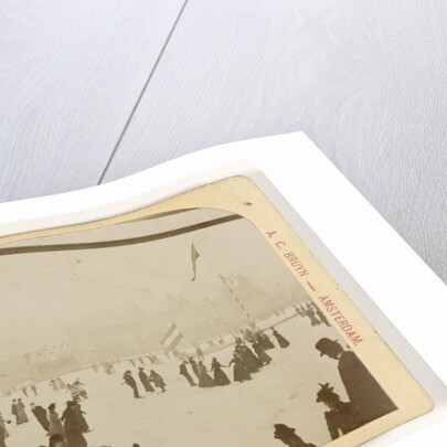 Skating at the rink for the Rijksmuseum Amsterdam by A.C. Bruyn