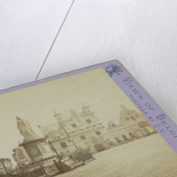 Malines, La Halle et la statue de Marguerite d'Autriche, tante de Charles-Quint et fille de l'empereur Maximilian by Jules Queval