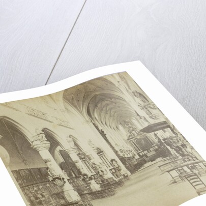 Antwerp Anvers Antwerpen, Church of St. Paul, shooting in the organ by Jules Queval