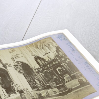 Antwerp Anvers Antwerpen, Church of Saint-Jacques, indoor shooting the pulpit by Jules Queval