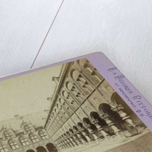 Liege Luik, The Palace of Justice, former palace of the bishops, interior view, taken in the first courtyard by Jules Queval