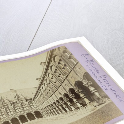 Liege Luik, The Palace of Justice, former palace of the bishops, interior view, taken in the first courtyard by Jules Queval