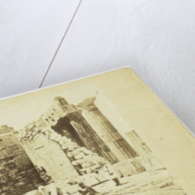 Interior Athens Parthenon on Acropolis, No. 272 by Anonymous