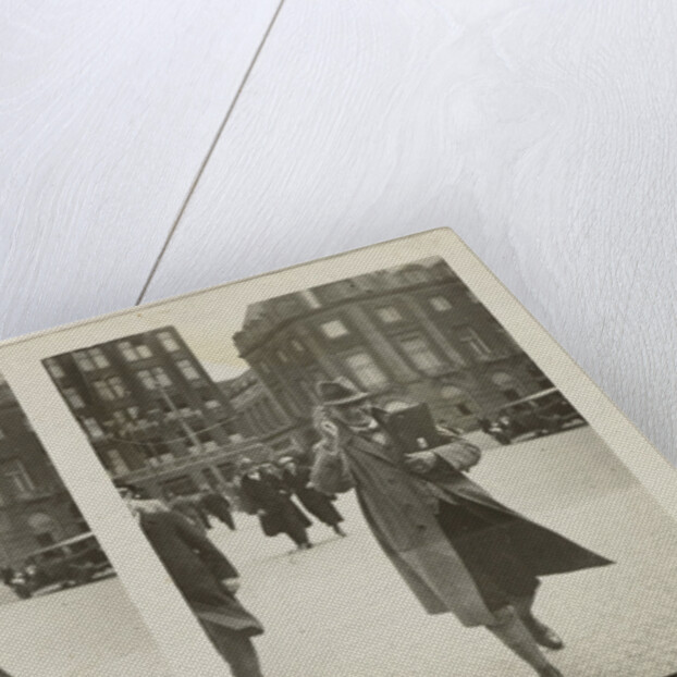 Stereo Portrait of saluting man by Anonymous