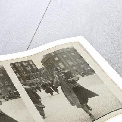 Stereo Portrait of saluting man by Anonymous