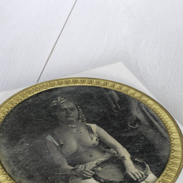 Half Naked woman in arabic costume by Anonymous