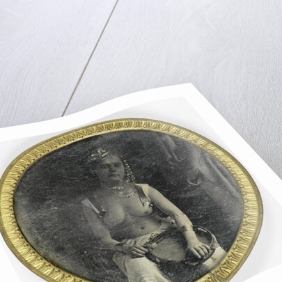 Half Naked woman in arabic costume by Anonymous