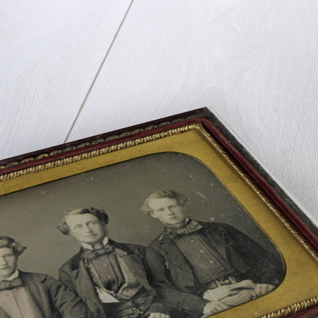 Portrait of a father and two sons by Anonymous