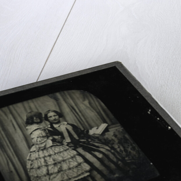 Portrait of mother and daughter by Anonymous