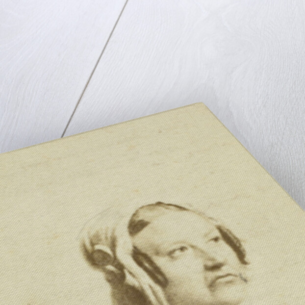 Portrait of Paulina Raamsdonk stuck on prayer card by Anonymous