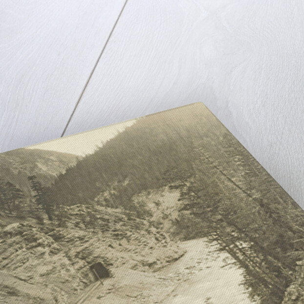 View of Kicking Horse Canyon and the Canadian Pacific Railway by William Notman