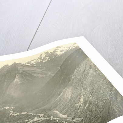 Illicilliwaet Valley and the Canadian Pacific Railway seen from Mount Abbot Glacier by William Notman