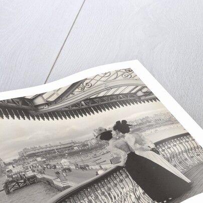 Two women on the pier at Clacton on Sea UK by Anonymous