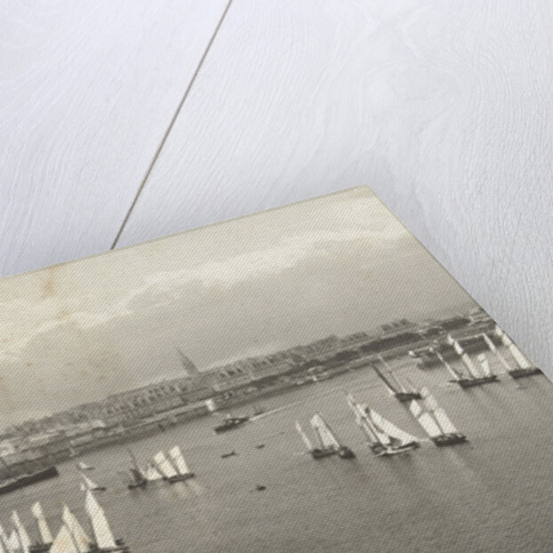 View of Saint-Malo, with sailing ships, France by CN & Co