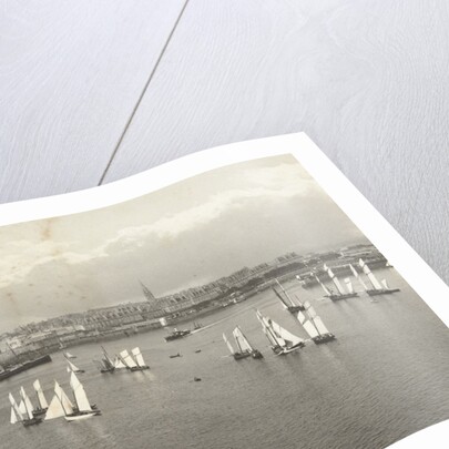 View of Saint-Malo, with sailing ships, France by CN & Co