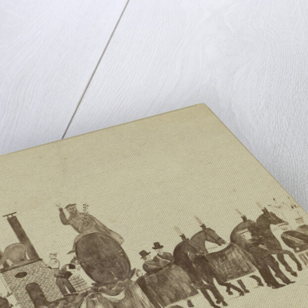 drawing a cart with horses by Anonymous