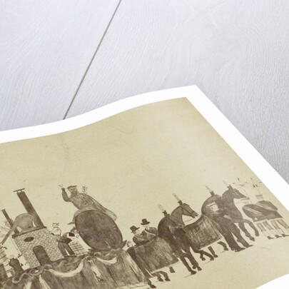 drawing a cart with horses by Anonymous