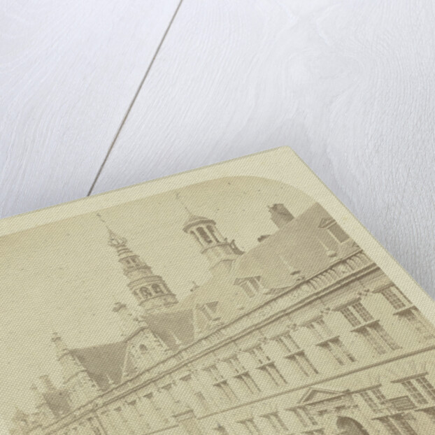 The Breestraat and city hall in Leiden by Jan Goedeljee