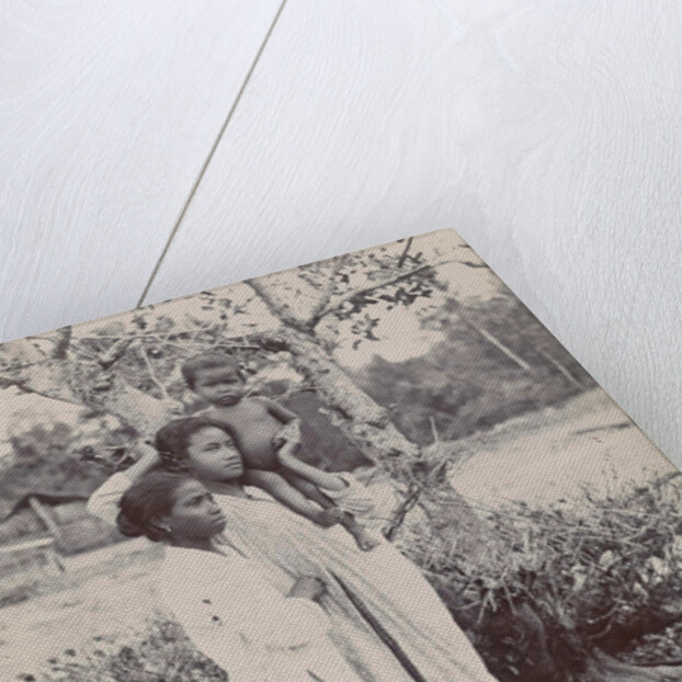 Two women and a child by Anonymous