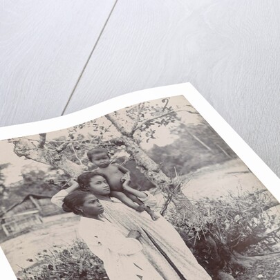 Two women and a child by Anonymous