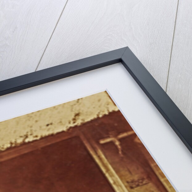 Woman at a loom in a barn by Anonymous