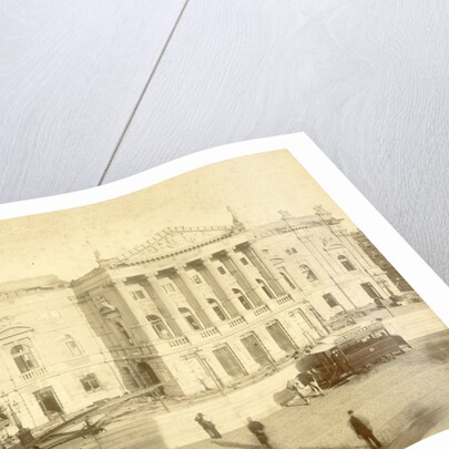 Construction of the Dutch theater in Amsterdam by Anonymous