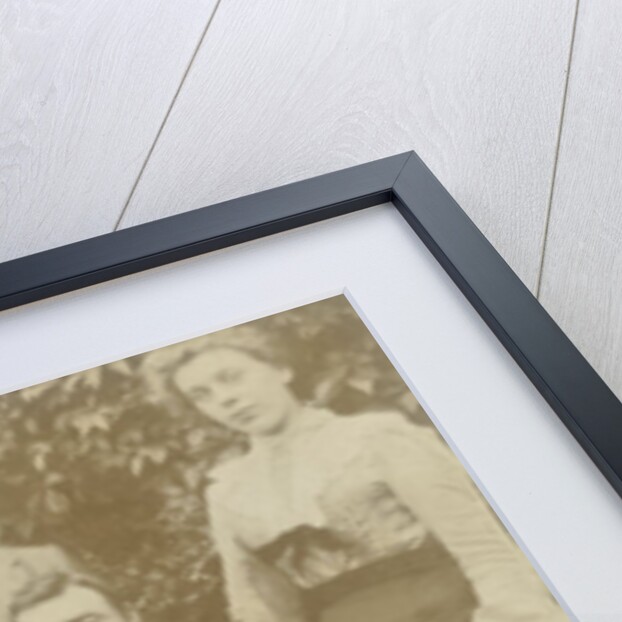 Family Portrait in the Garden by Anonymous