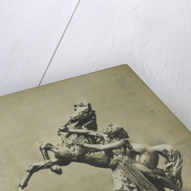 Horse and Slave. (Electroplate) by C.M. Ferrier & F. von Martens