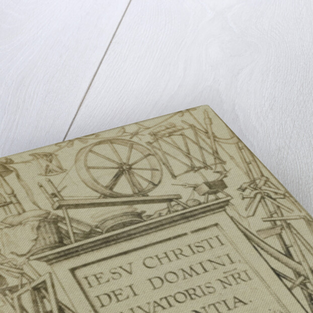 Engraving IESV CHRISTI DEI DOMINIANNI, Salvatoris NRA Infantia by Edmond Fierlants