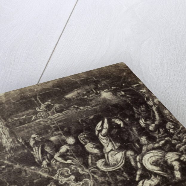 Drawing Raphael from Windsor Castle, drowning army after Israel's crossing of the Red Sea by Charles Thurston Thompson