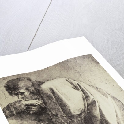 Drawing Raphael from Windsor Castle, standing Greek style, leaning by Charles Thurston Thompson