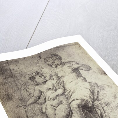 Raphael drawing from Windsor Castle, Mary with Jesus by Charles Thurston Thompson