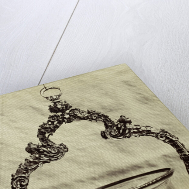 Metal handle crystal barrel by Charles Thurston Thompson