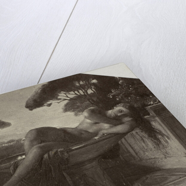 Jeune fille dans une basin by Paul Delaroche