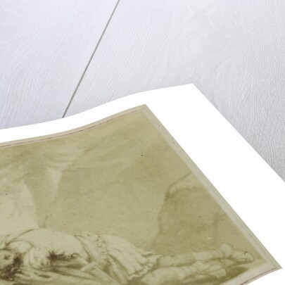 Virgil scene from the Bucolica, crying man by F. Barrias