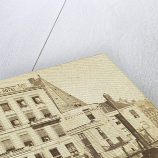 Brack's Doelen Hotel situated at the Nieuw Doelenstraat Amsterdam by Gerrit Hendricus Heinen