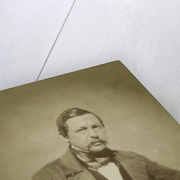 Portrait man with mustache by Alois Löcherer