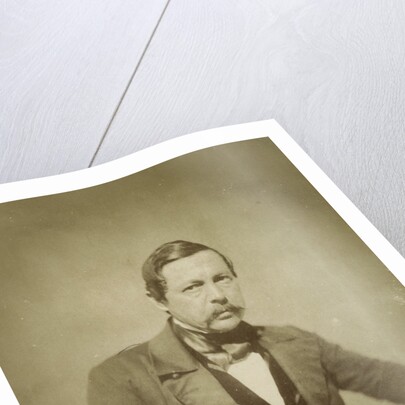 Portrait man with mustache by Alois Löcherer