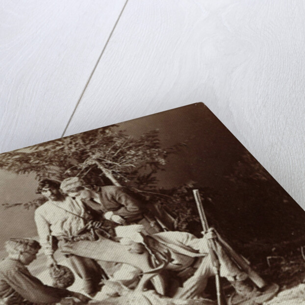 Hunters shot a moose by William Notman