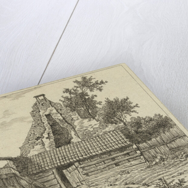 Reed Cutter for the ruin of the house Snaatburg Maarssen by Anthonie van den Bos