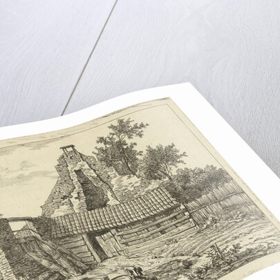 Reed Cutter for the ruin of the house Snaatburg Maarssen by Anthonie van den Bos