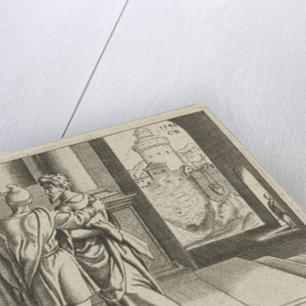 brings Paul to the apostles Barnabas by Cornelis Bos