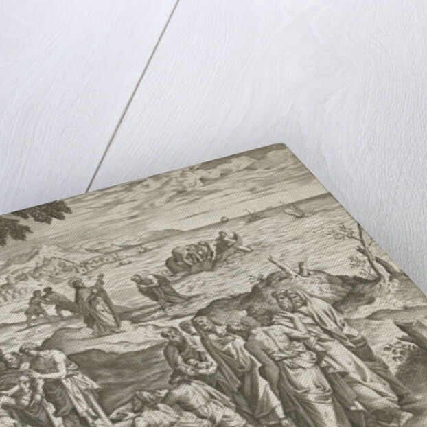 Miraculous fishing and miraculous feeding by Hieronymus Cock