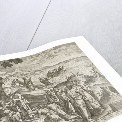 Miraculous fishing and miraculous feeding by Hieronymus Cock