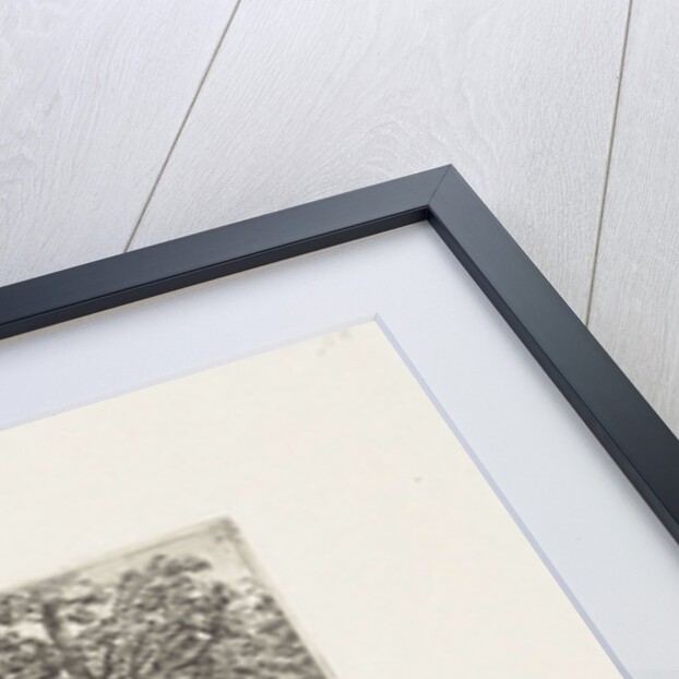 Man with a child in the forest by Louis Charles Hora Siccama