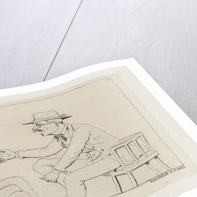 Two seated men talking by Louis Charles Hora Siccama