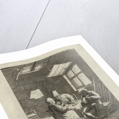 Peasant interior (first version) by Jabes Heenck