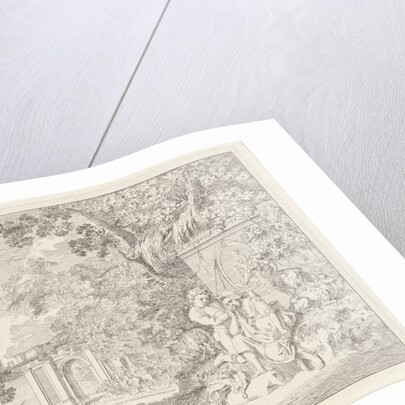 Couple at a classical monument and a gate by Henry Hoogers