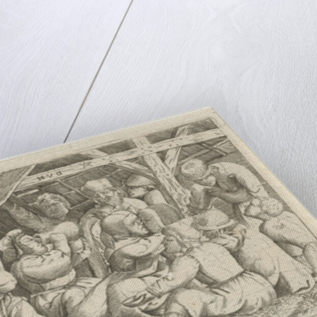 Beggars with a meal in a hut by Cornelis Massijs