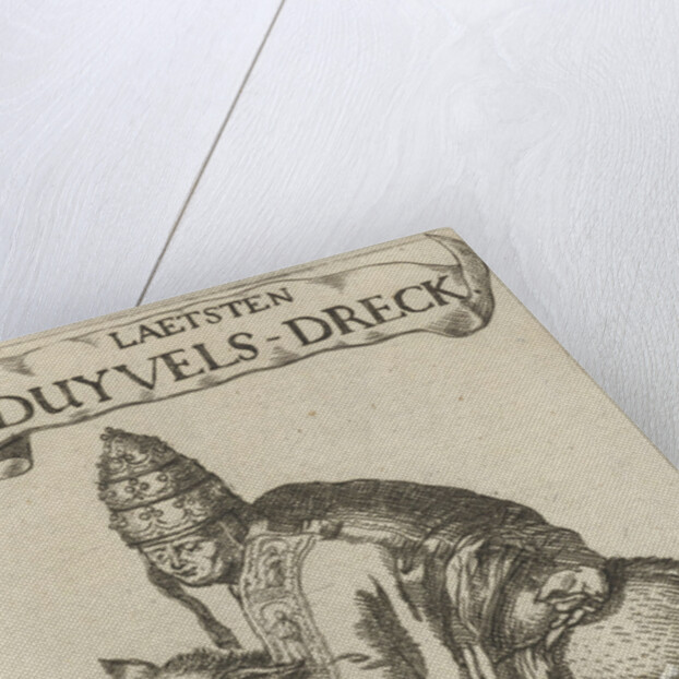 Pope on a pig by Simon onder de Linde